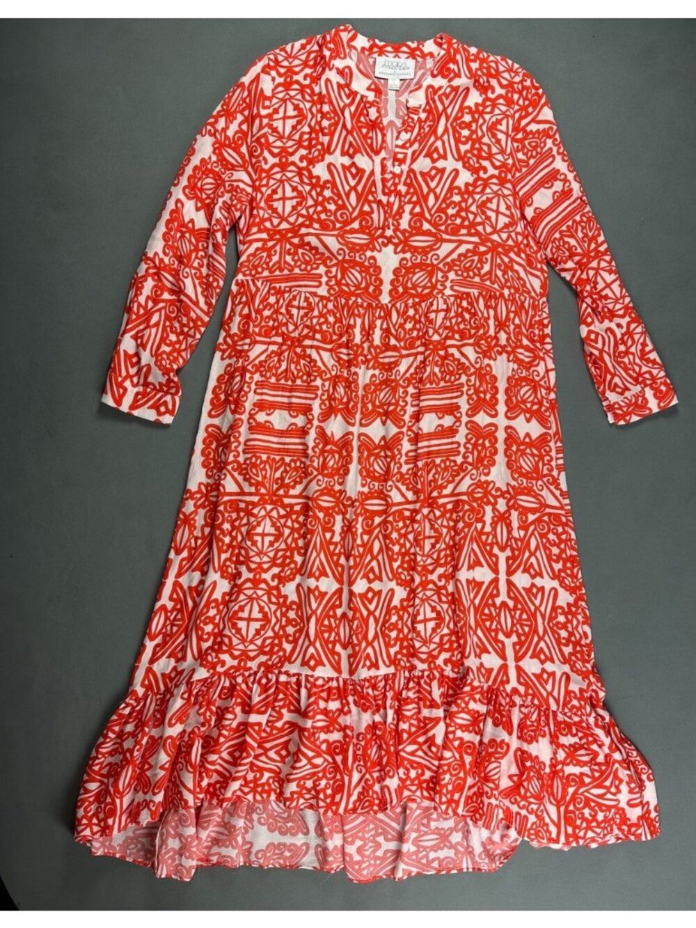 Mare Mare x Anthropologie Lynda Tiered Maxi Dress Size Large - Picture 3 of 7